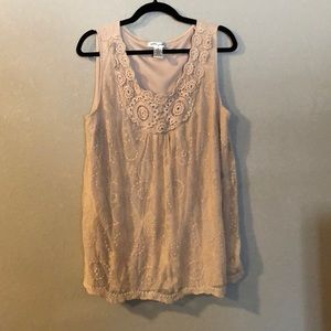 Lacey tank top